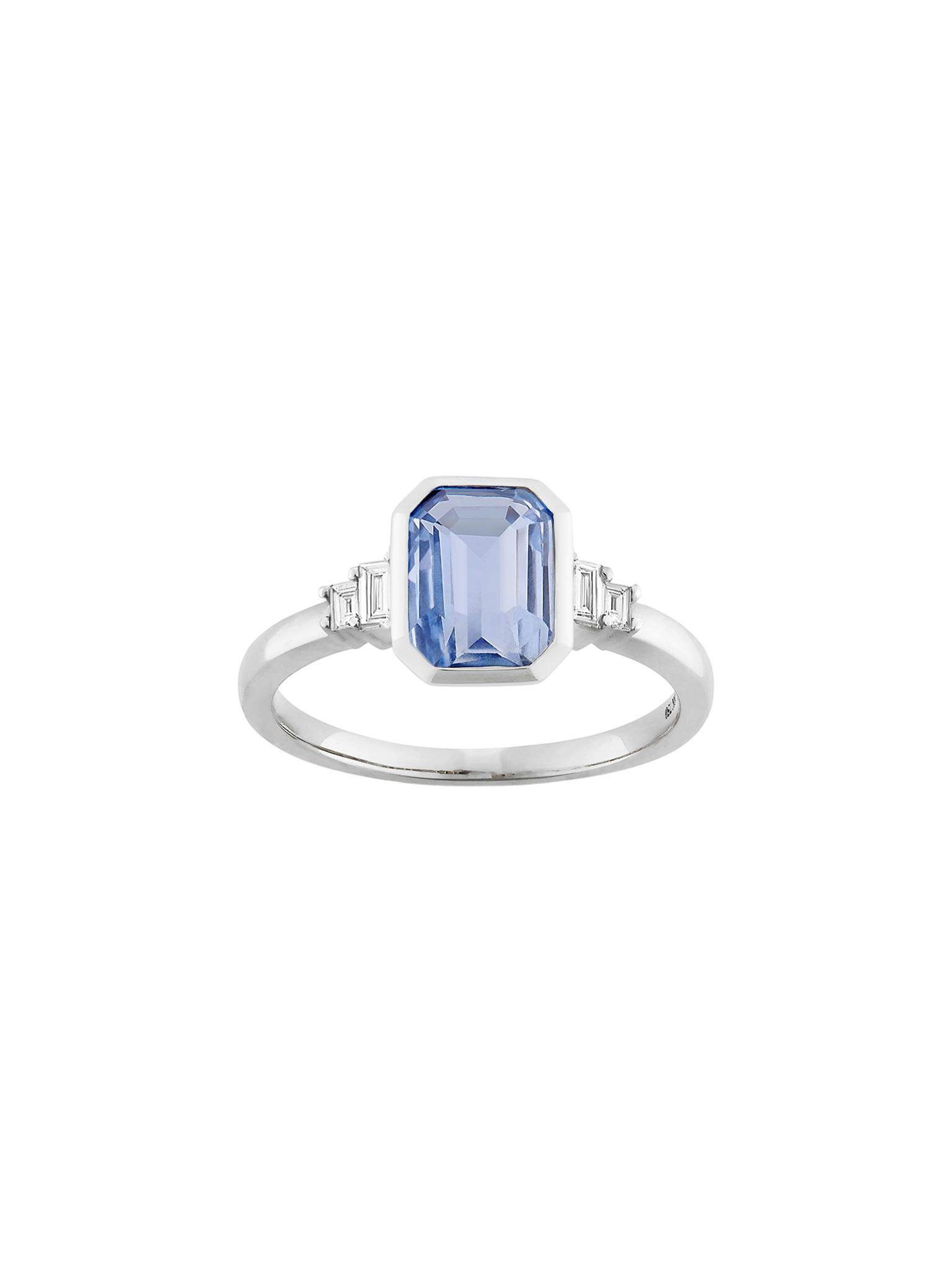Mila blue sapphire & diamond ring